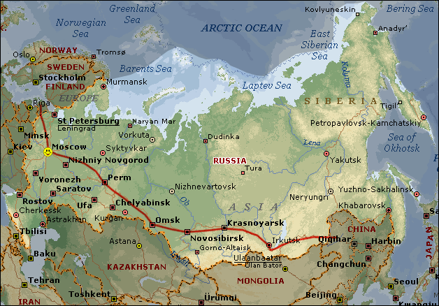 maps of russia. Map of Russia